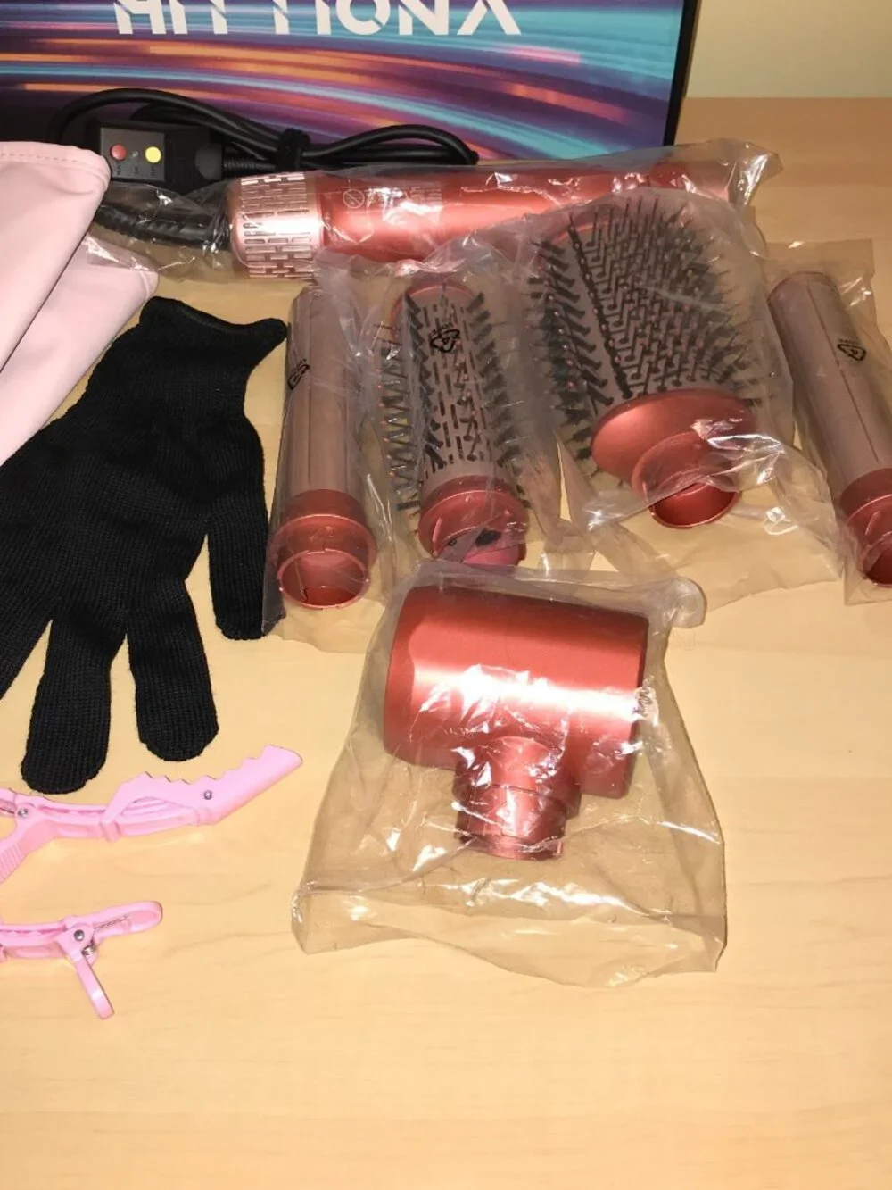 HITTIONA Hot Air Styler & Hair Styler- High-Speed Hair Blow Dryer Brush + Bag